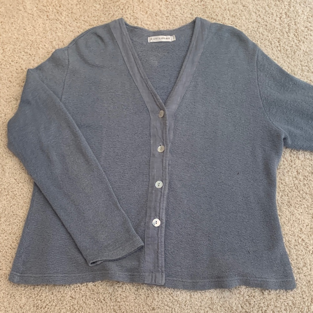 Linen rayon cardigan